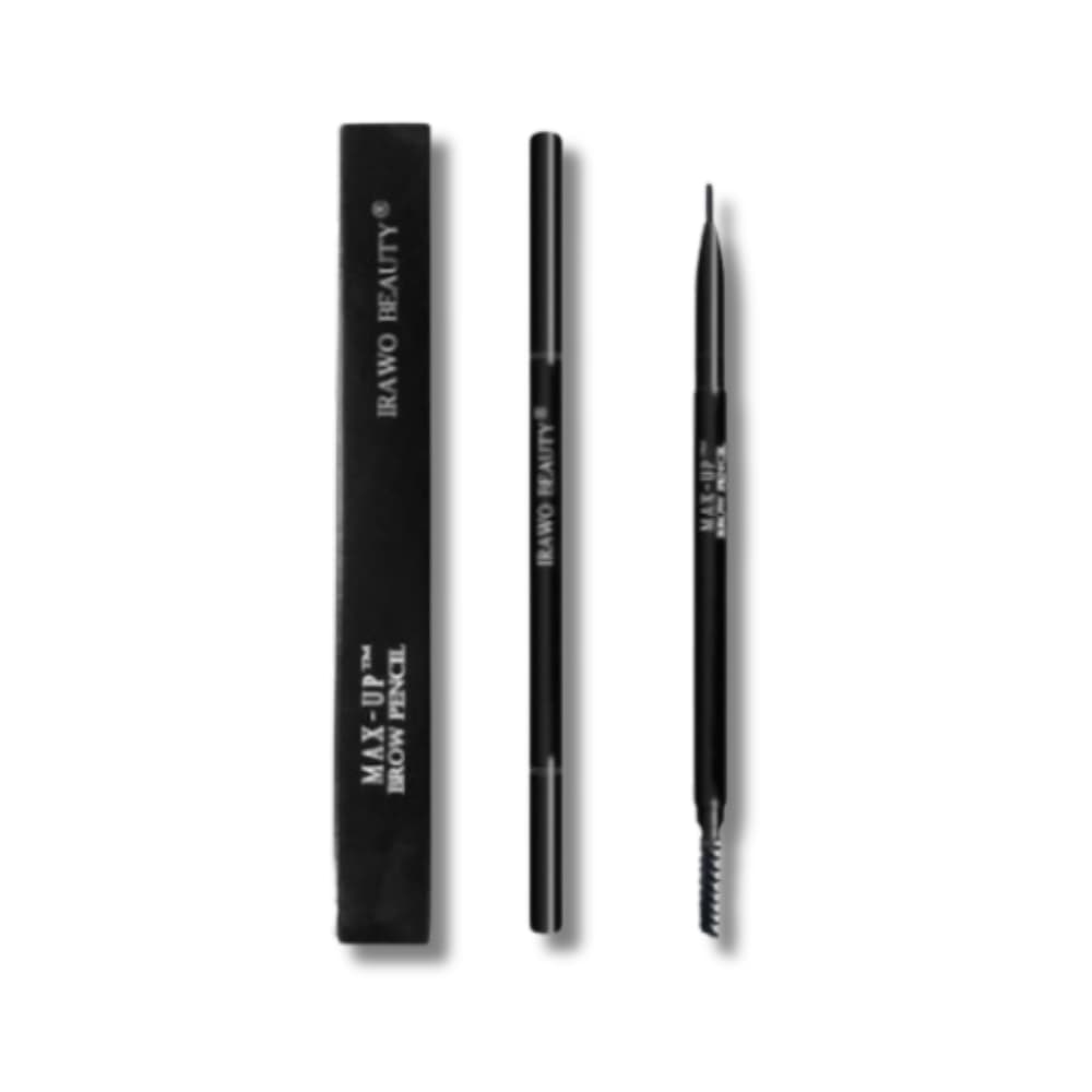 Irawo Beauty Max-Up™ Brow Pencil showcasing its sleek design and natural color options for perfect eyebrow definition.