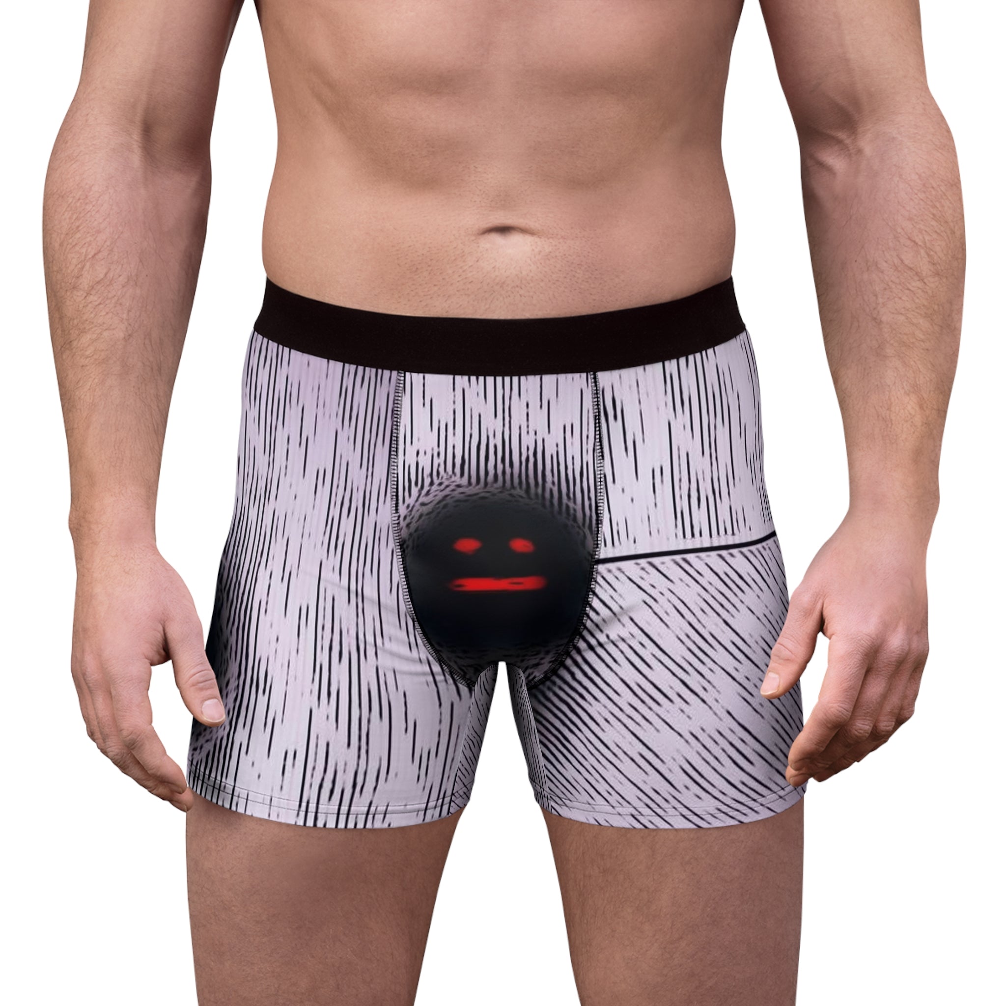 Men's Boxer Briefs - Yeah featuring custom designs in lightweight polyester fabric, showcasing comfort and style.