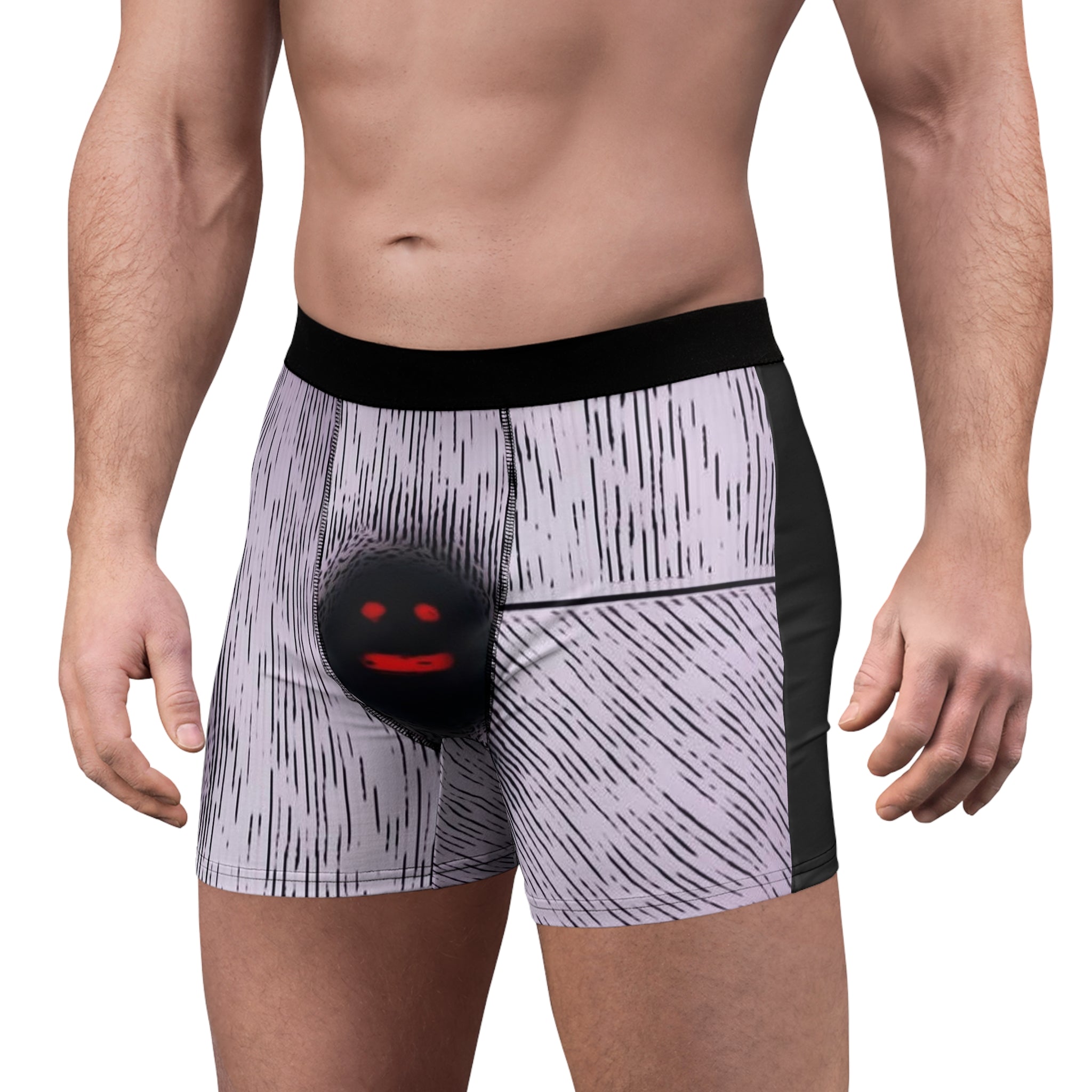 Men's Boxer Briefs - Yeah featuring custom designs in lightweight polyester fabric, showcasing comfort and style.