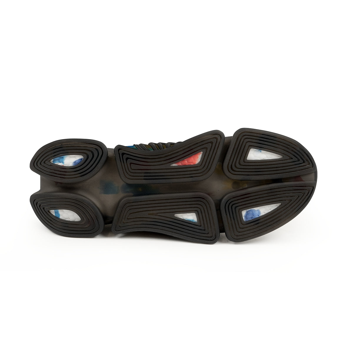 Men's Mesh Sports Sneakers in black and white detailing, showcasing breathable mesh upper and cushioned sole.