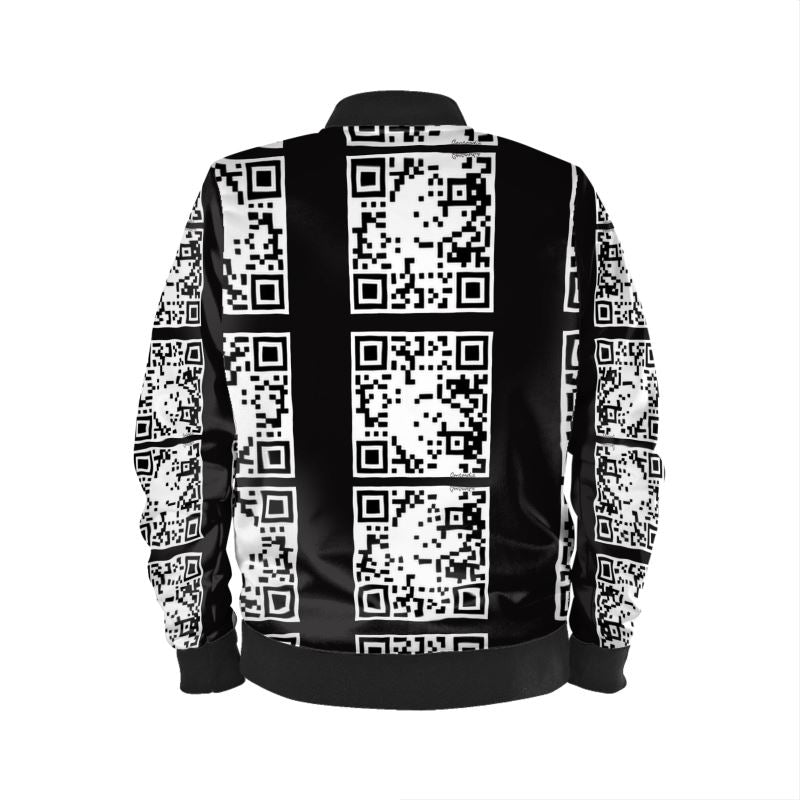 Men's Reversible Silk Bomber Jacket showcasing luxurious silk fabric and classic fit with ribbed cuffs.