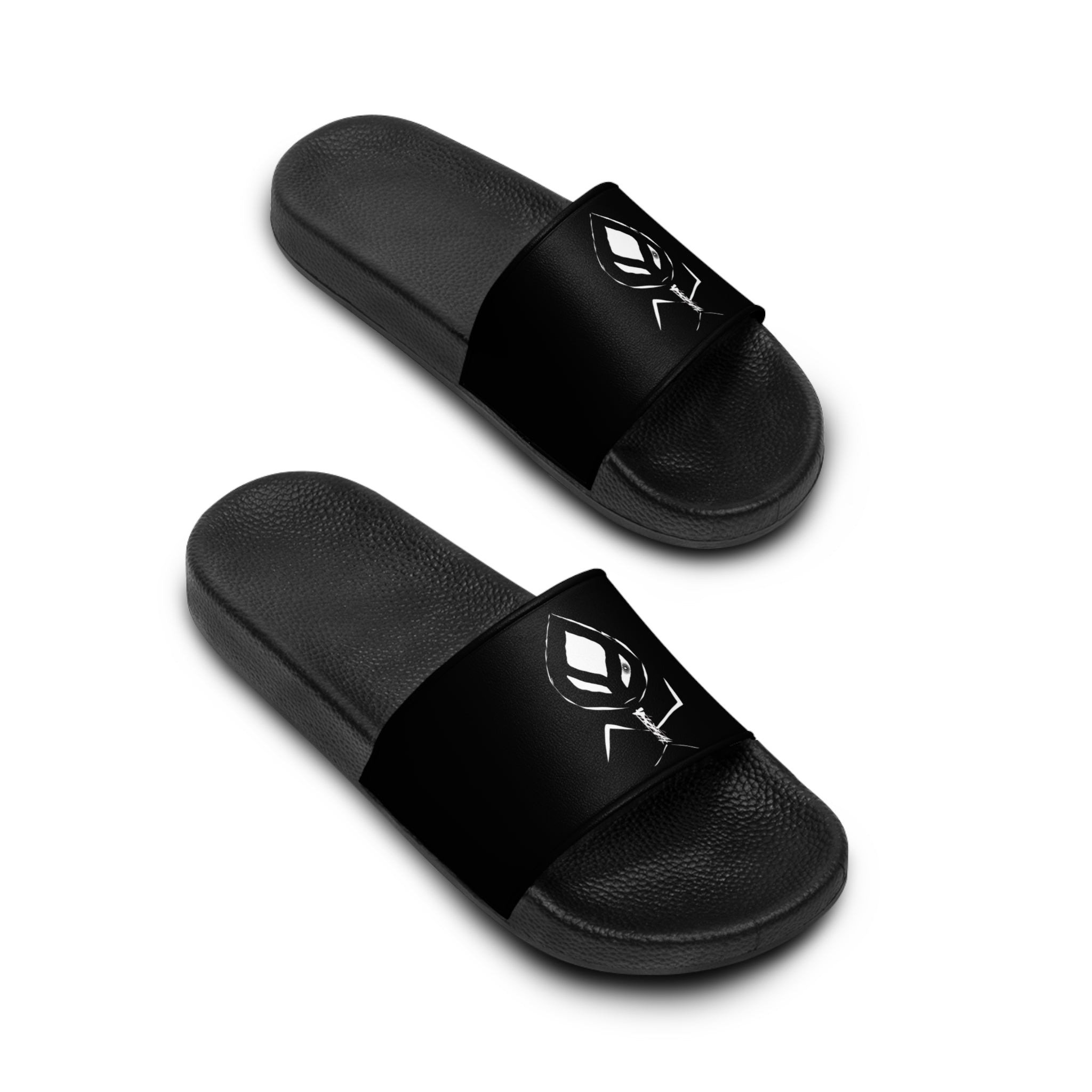 Men's Slide Sandals - 'I See You' featuring a customizable printed strap and durable PVC foam sole, perfect for comfort and style.