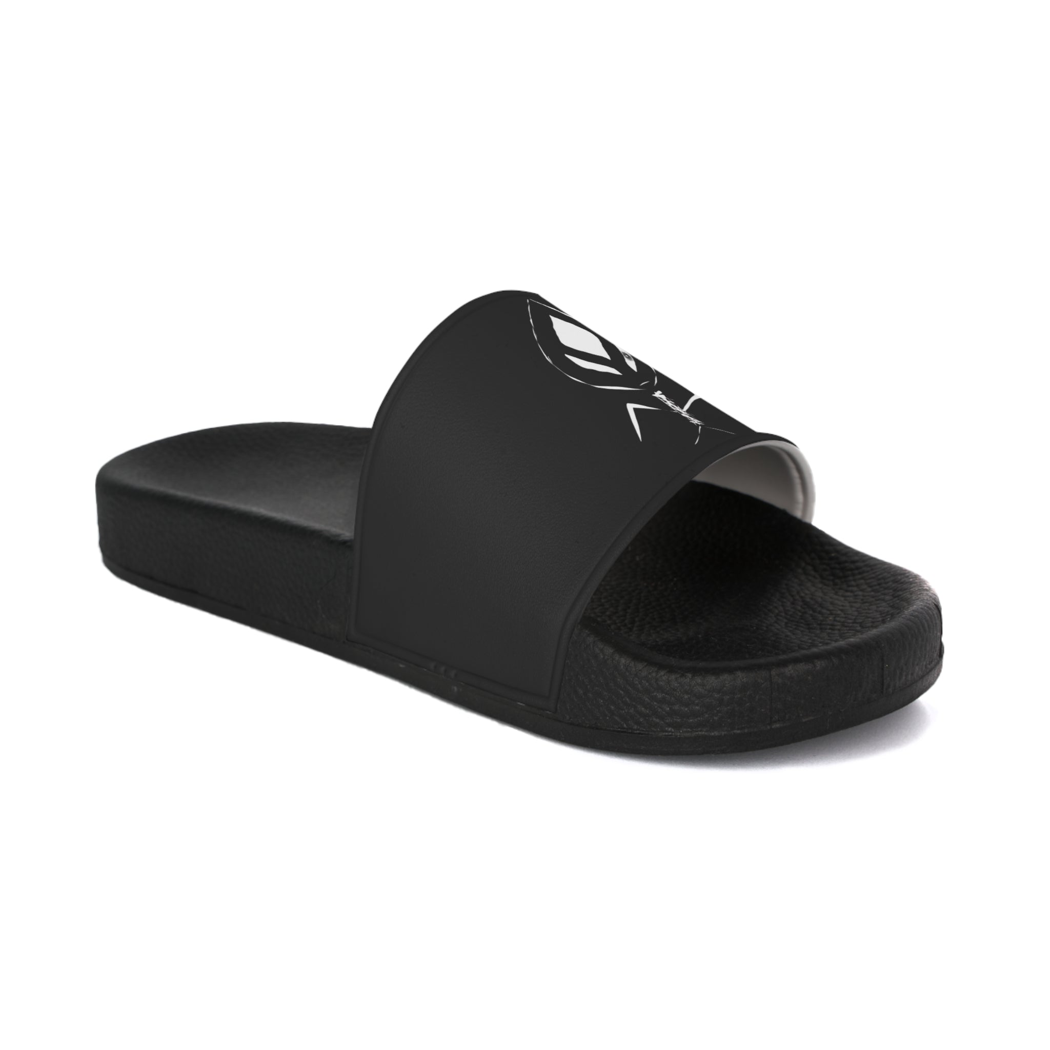 Men's Slide Sandals - 'I See You' featuring a customizable printed strap and durable PVC foam sole, perfect for comfort and style.