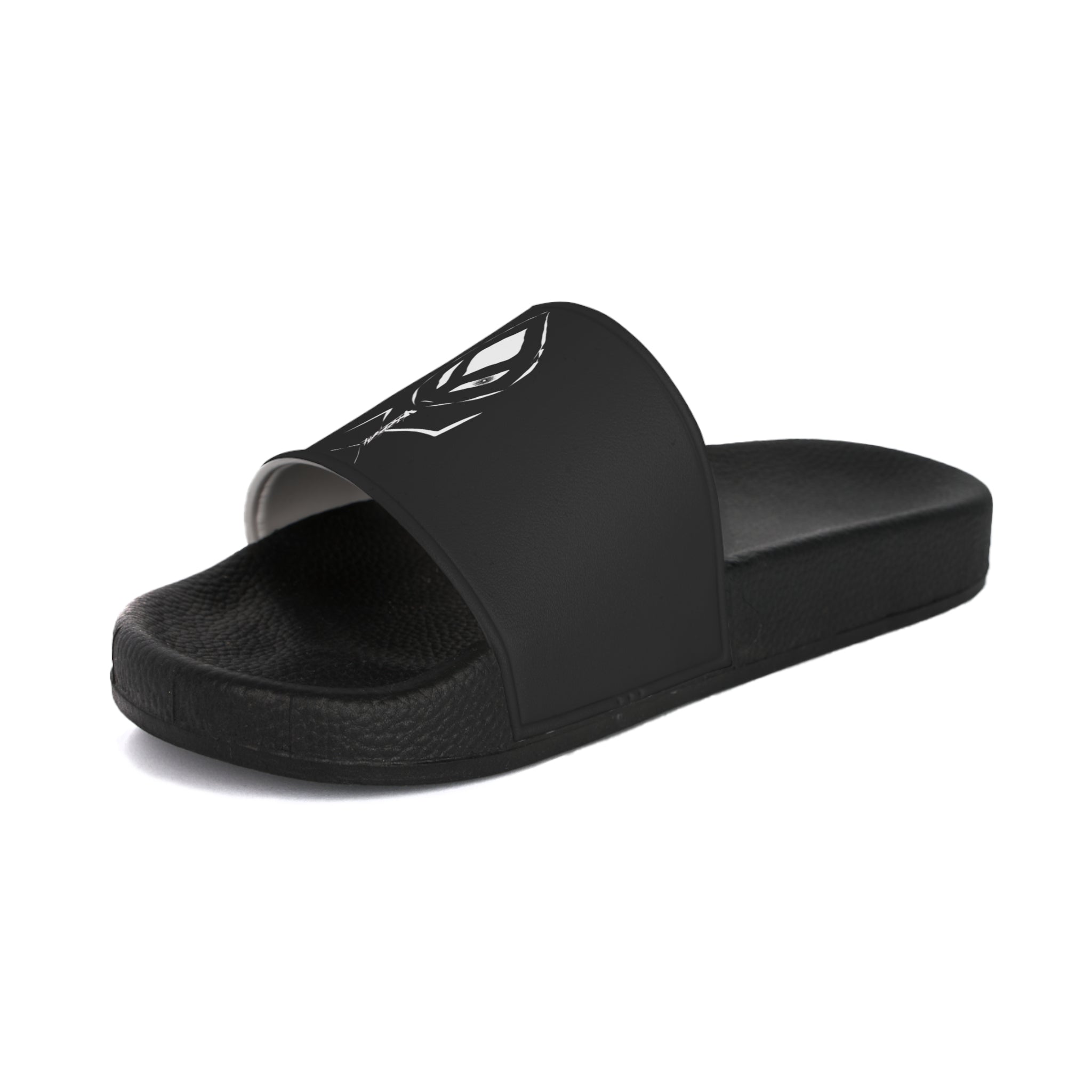 Men's Slide Sandals - 'I See You' featuring a customizable printed strap and durable PVC foam sole, perfect for comfort and style.