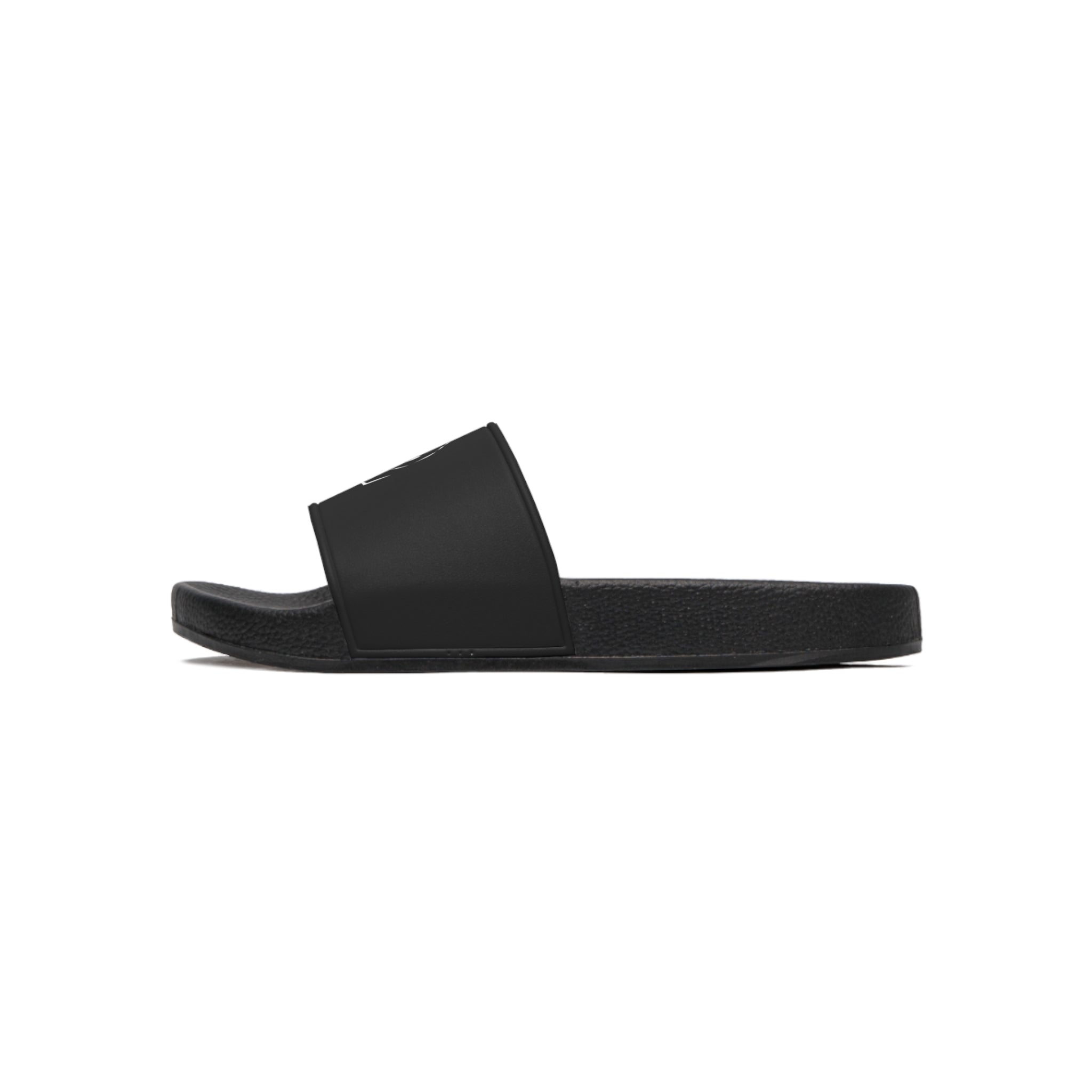 Men's Slide Sandals - 'I See You' featuring a customizable printed strap and durable PVC foam sole, perfect for comfort and style.