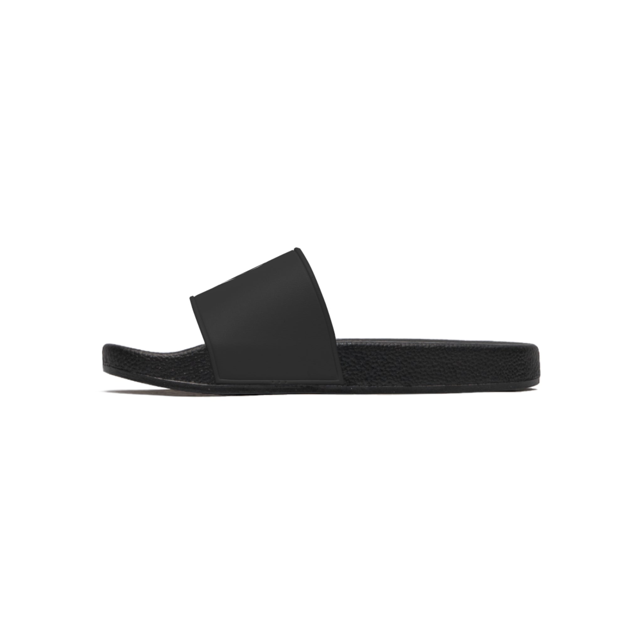 Men's Slide Sandals - 'I See You' featuring a customizable printed strap and durable PVC foam sole, perfect for comfort and style.
