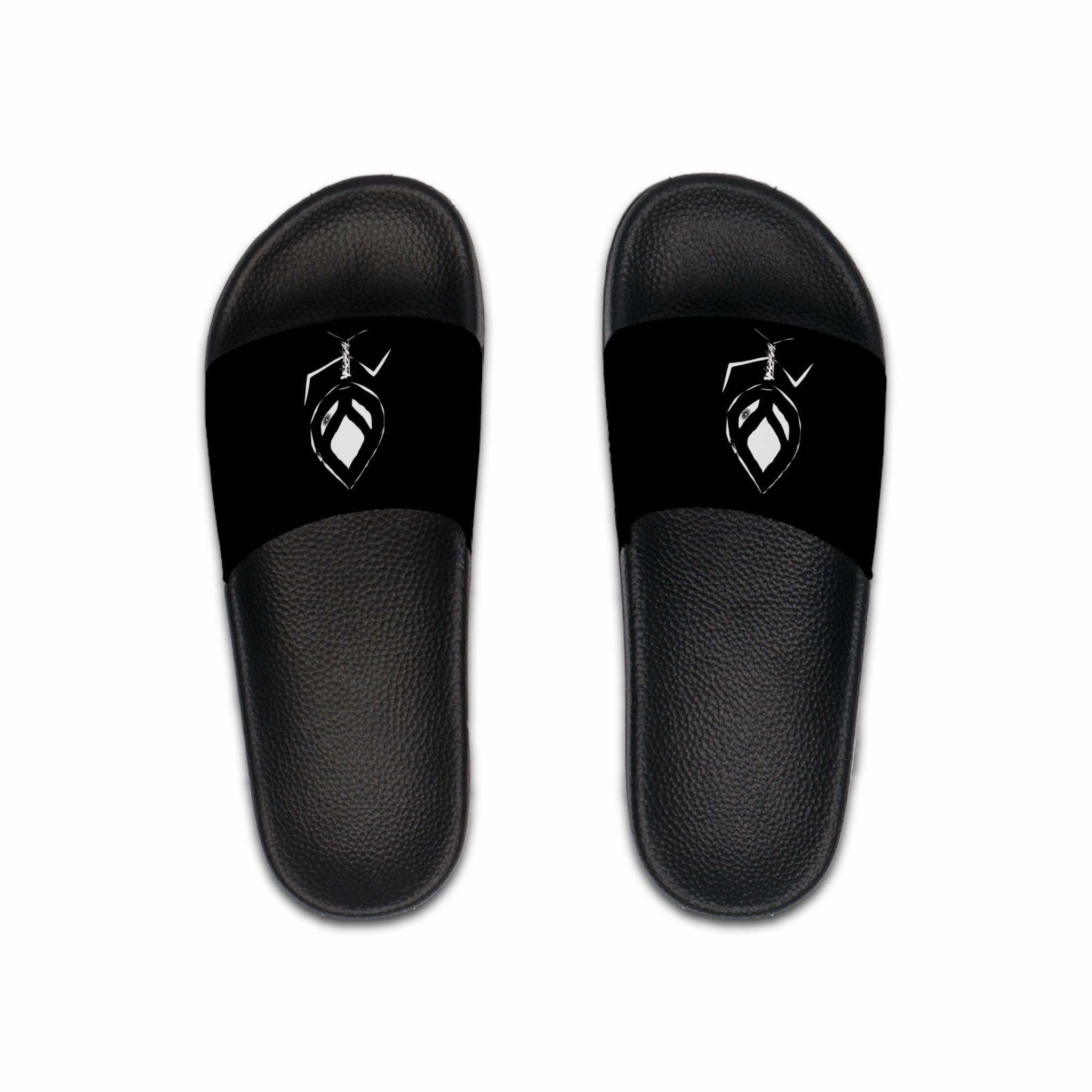 Men's Slide Sandals - 'I See You' featuring a customizable printed strap and durable PVC foam sole, perfect for comfort and style.