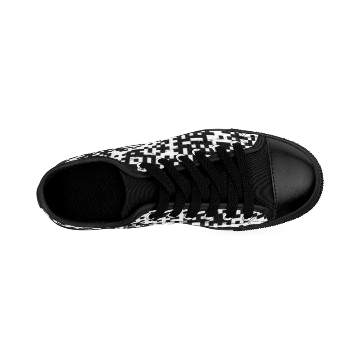 A pair of stylish men's sneakers featuring a unique high-quality print on durable nylon canvas, perfect for casual wear.