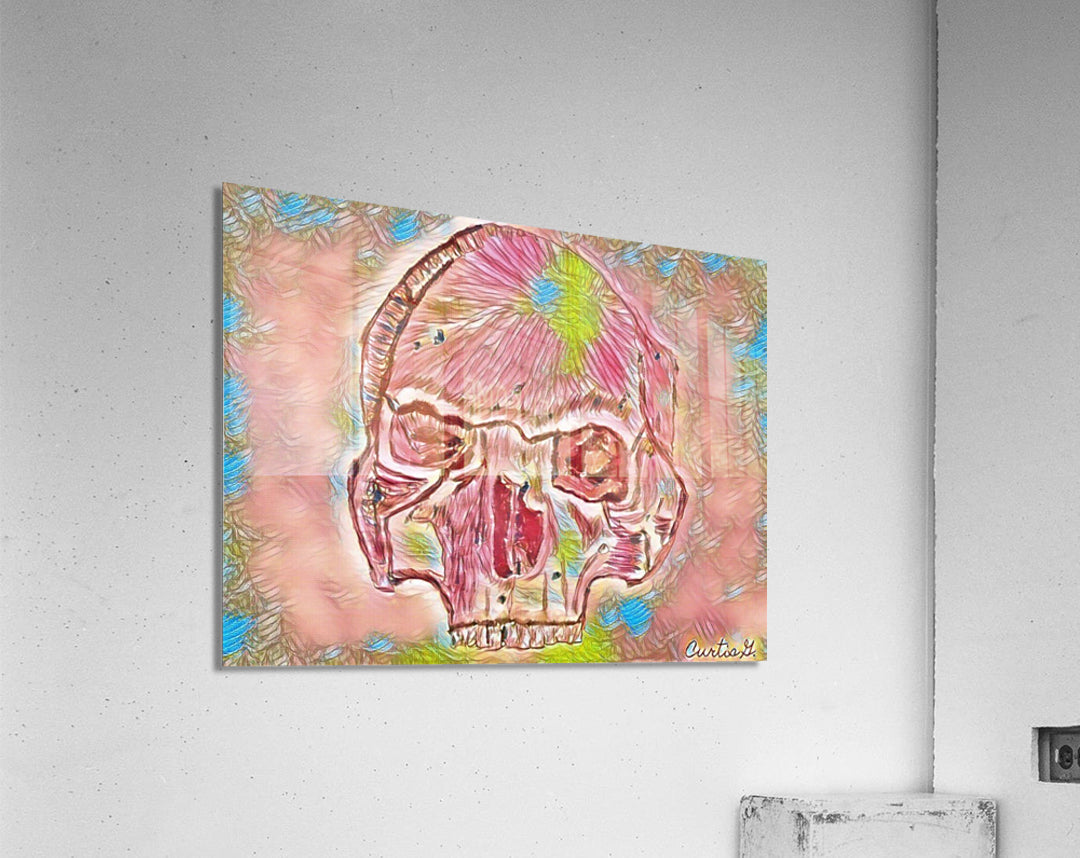 A beautiful art print titled 'Meet Me Outside 3', showcasing vibrant colors and intricate details, available in various formats including canvas, acrylic, and metal.