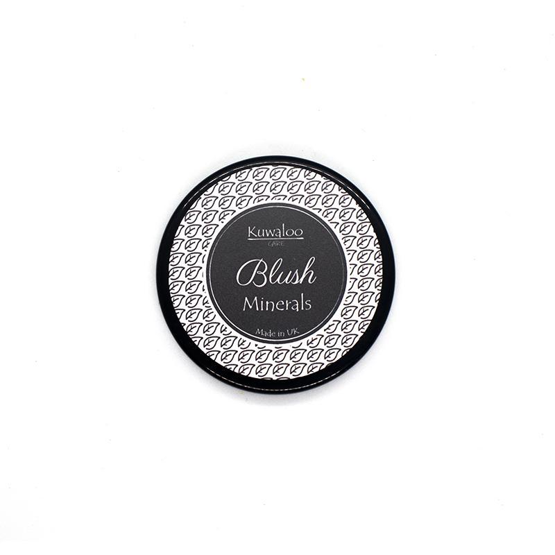 Mineral Blush 3G in Bramble shade, showcasing its natural ingredients and beautiful color for a radiant glow.