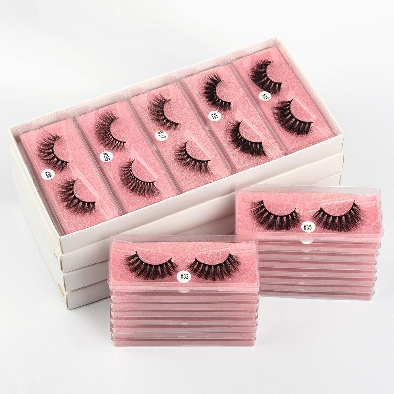 A collection of Mink Eye Lashes in various styles and lengths, showcasing fluffy and dramatic designs suitable for all occasions.