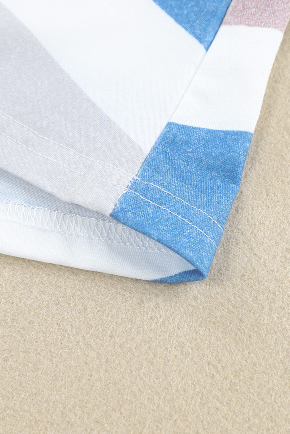 A stylish multicolor striped pocket t-shirt dress, featuring short sleeves and a relaxed fit, perfect for casual outings.