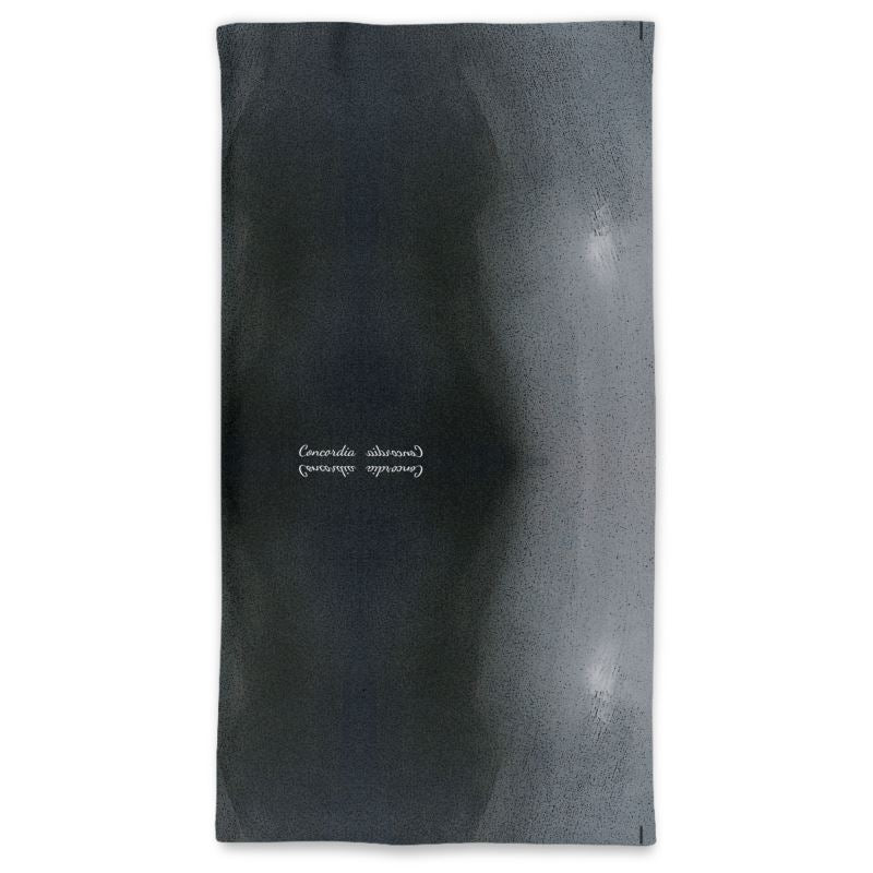 A stylish Neck Tube Scarf made from elastic Jersey fabric, showcasing its versatility and compact design.