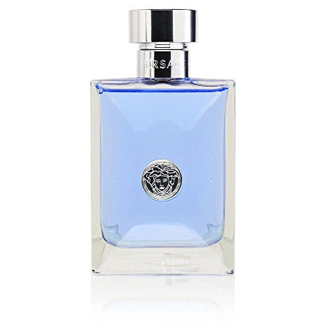 Versace New Homme Aftershave Lotion in a sleek 100ml splash bottle, showcasing its elegant design and luxurious branding.