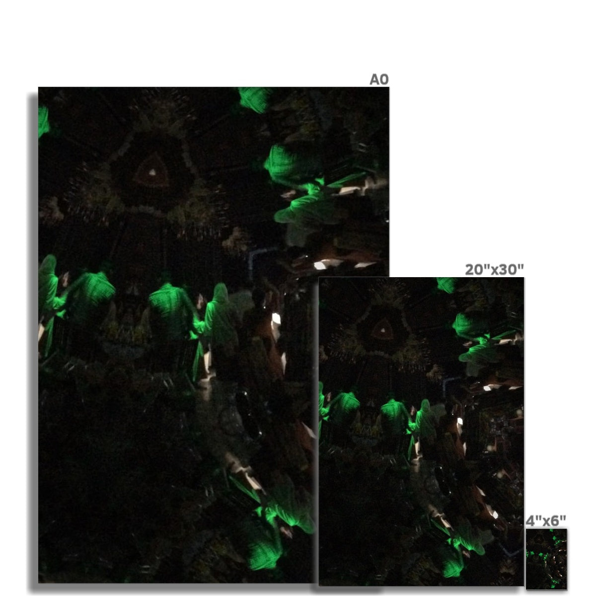 Nightlife Rolled Canvas showcasing vibrant colors and fine details, printed on artist-grade cotton canvas.