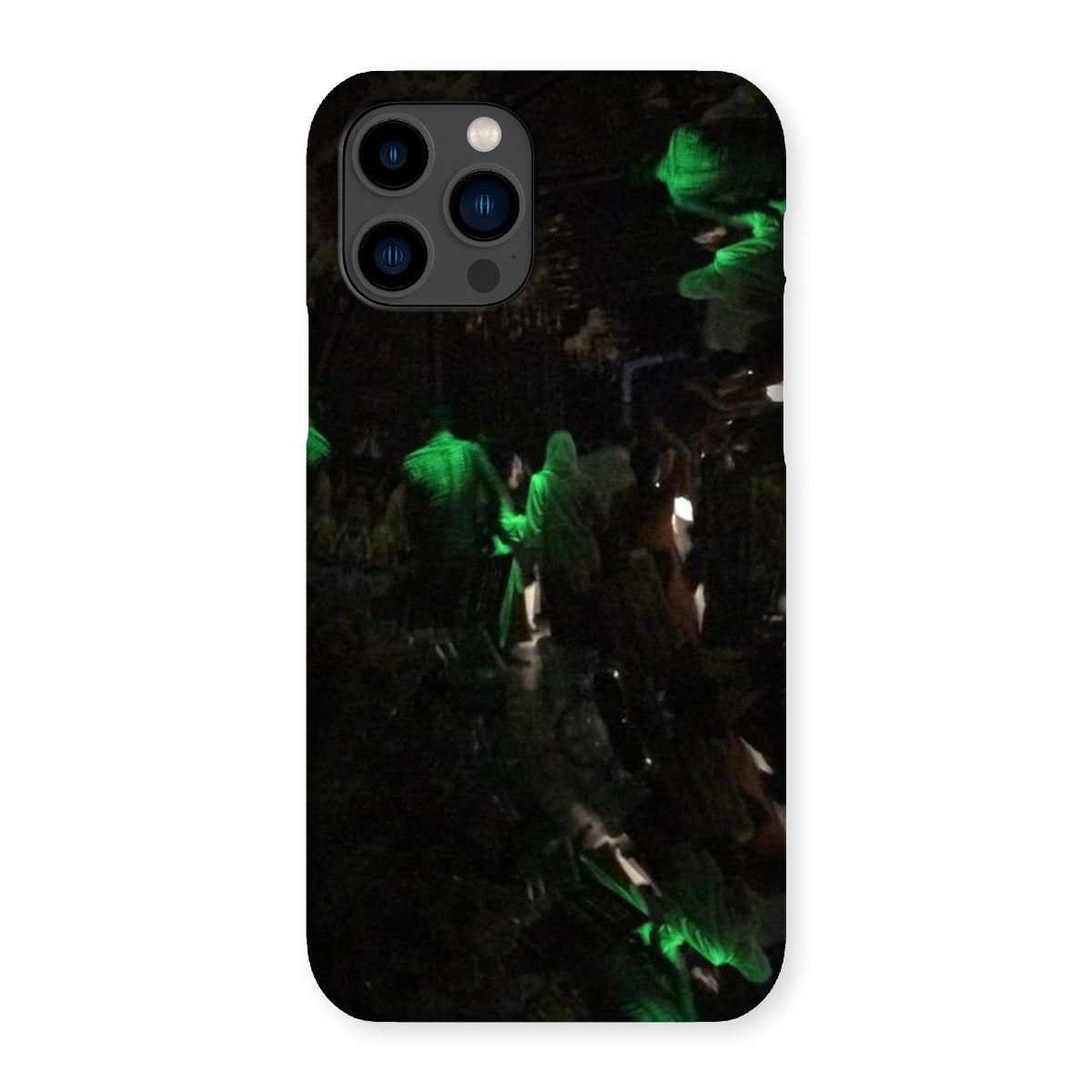 Nightlife Snap Phone Case featuring vibrant nightlife-themed graphics, designed for snug fit and durable protection.