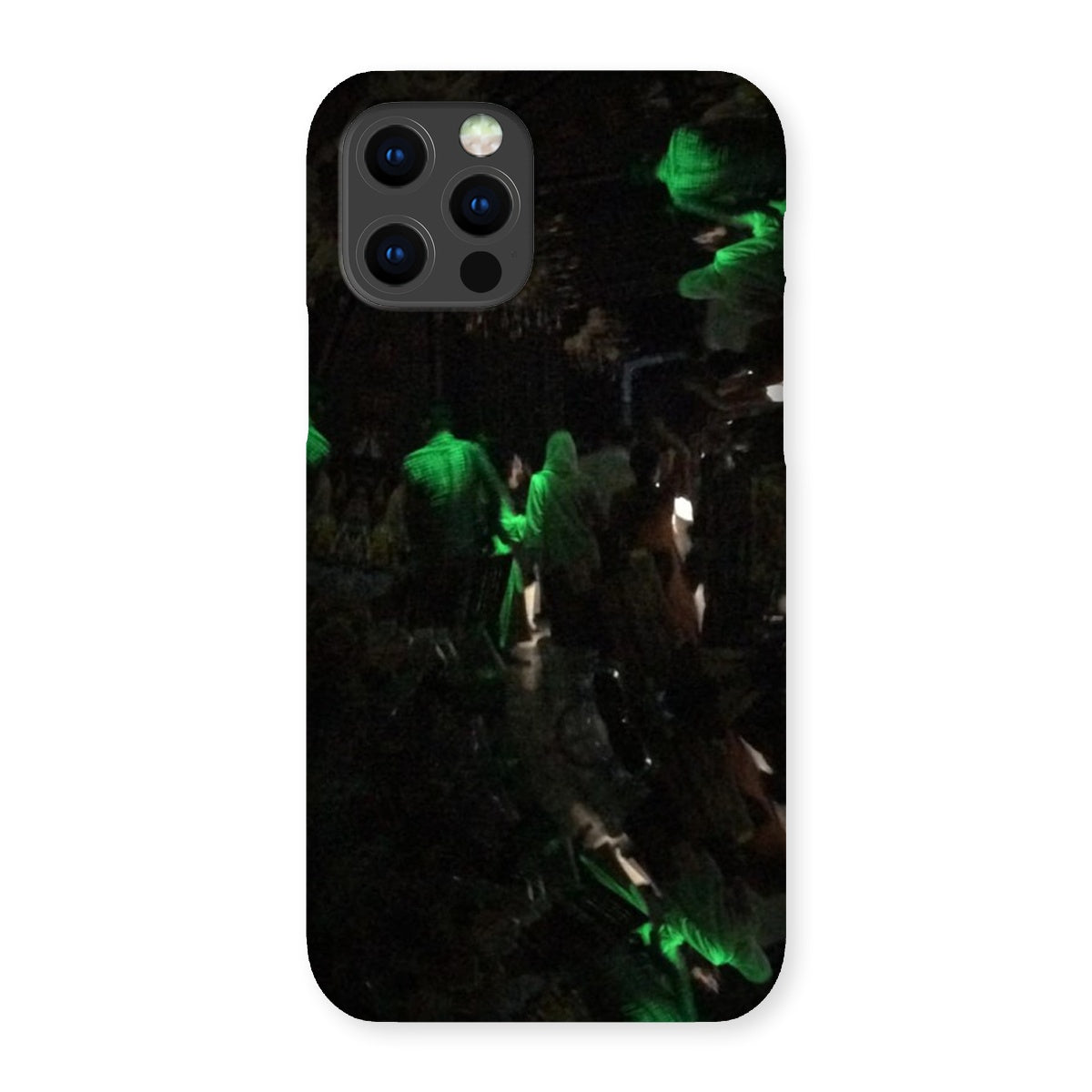 Nightlife Snap Phone Case featuring vibrant nightlife-themed graphics, designed for snug fit and durable protection.