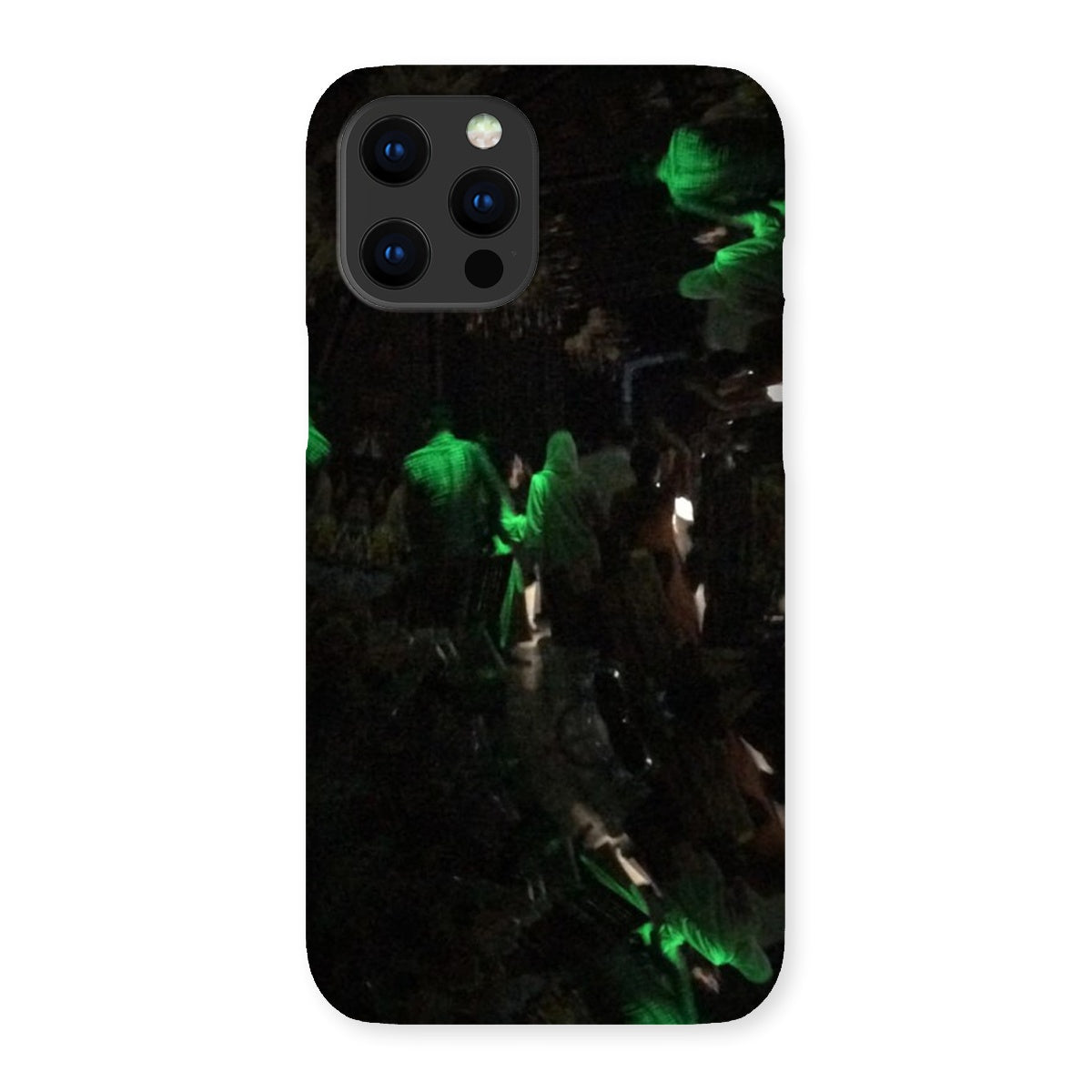 Nightlife Snap Phone Case featuring vibrant nightlife-themed graphics, designed for snug fit and durable protection.