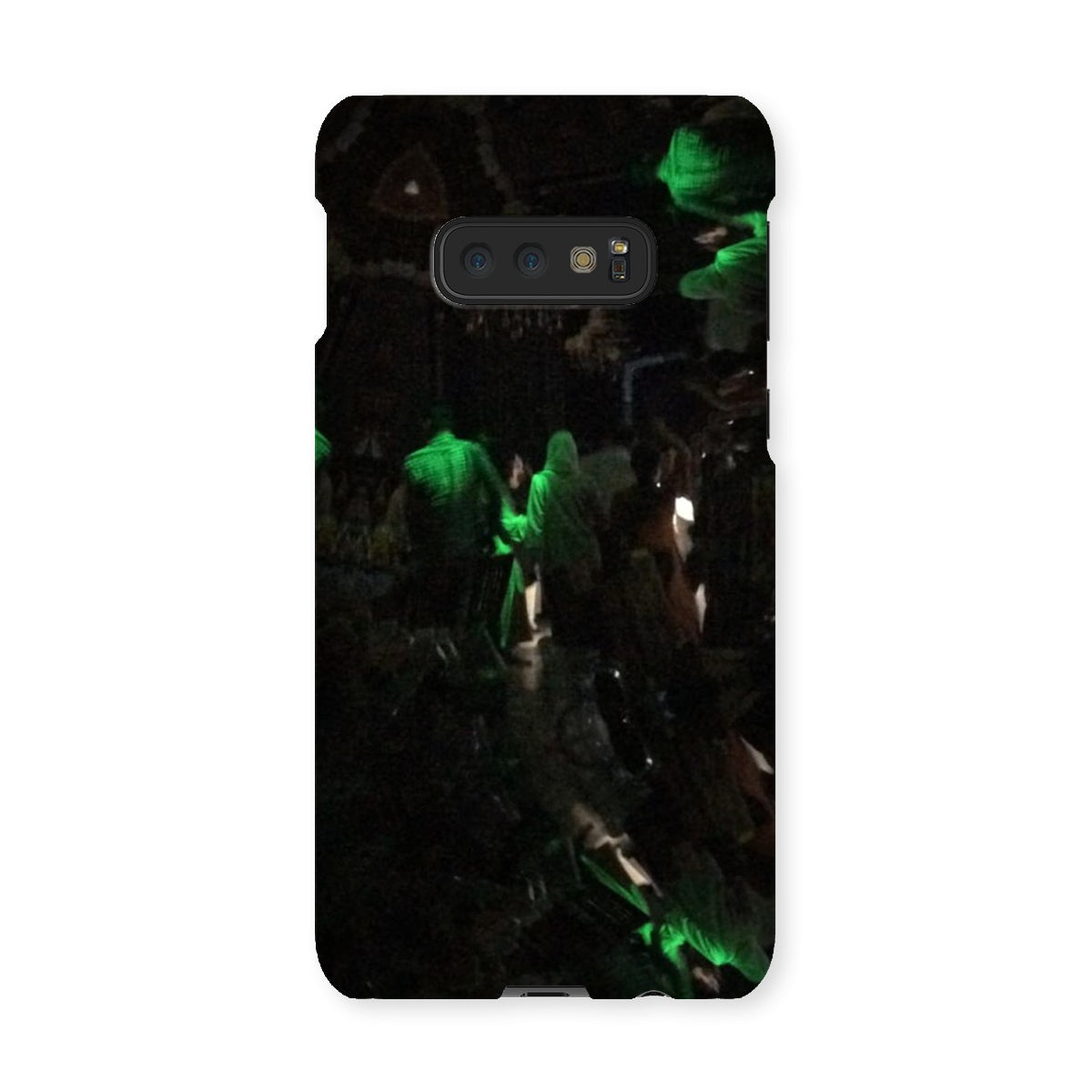 Nightlife Snap Phone Case featuring vibrant nightlife-themed graphics, designed for snug fit and durable protection.
