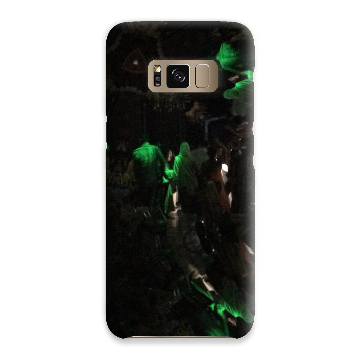 Nightlife Snap Phone Case featuring vibrant nightlife-themed graphics, designed for snug fit and durable protection.