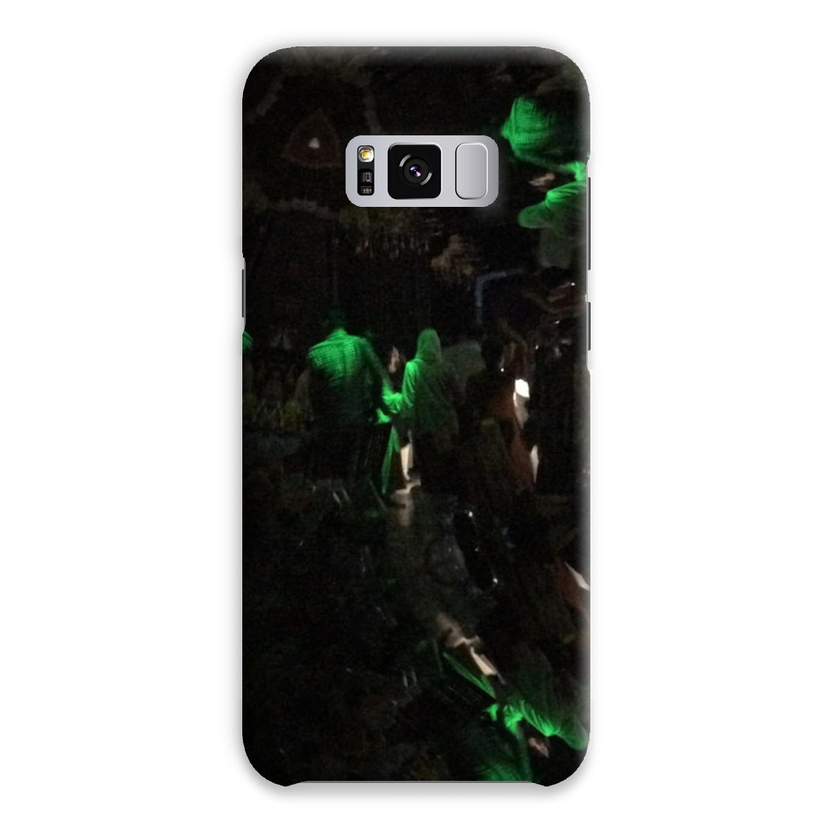 Nightlife Snap Phone Case featuring vibrant nightlife-themed graphics, designed for snug fit and durable protection.