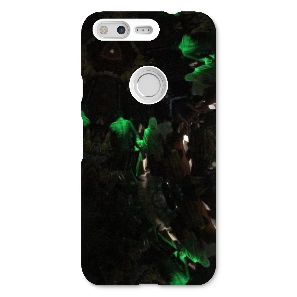 Nightlife Snap Phone Case featuring vibrant nightlife-themed graphics, designed for snug fit and durable protection.