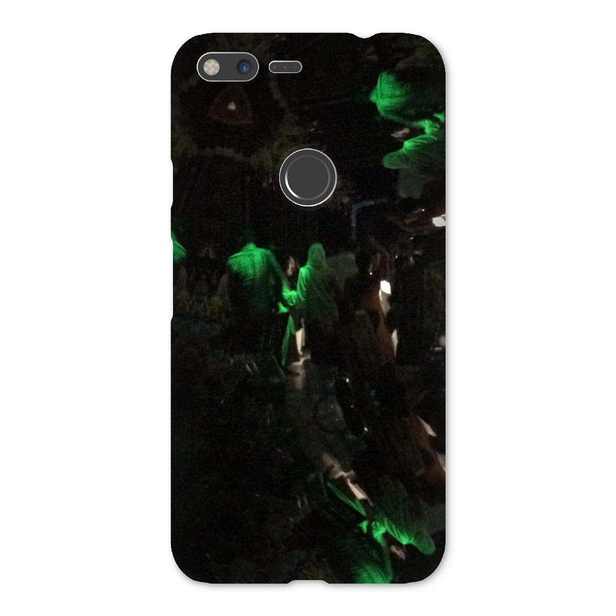 Nightlife Snap Phone Case featuring vibrant nightlife-themed graphics, designed for snug fit and durable protection.