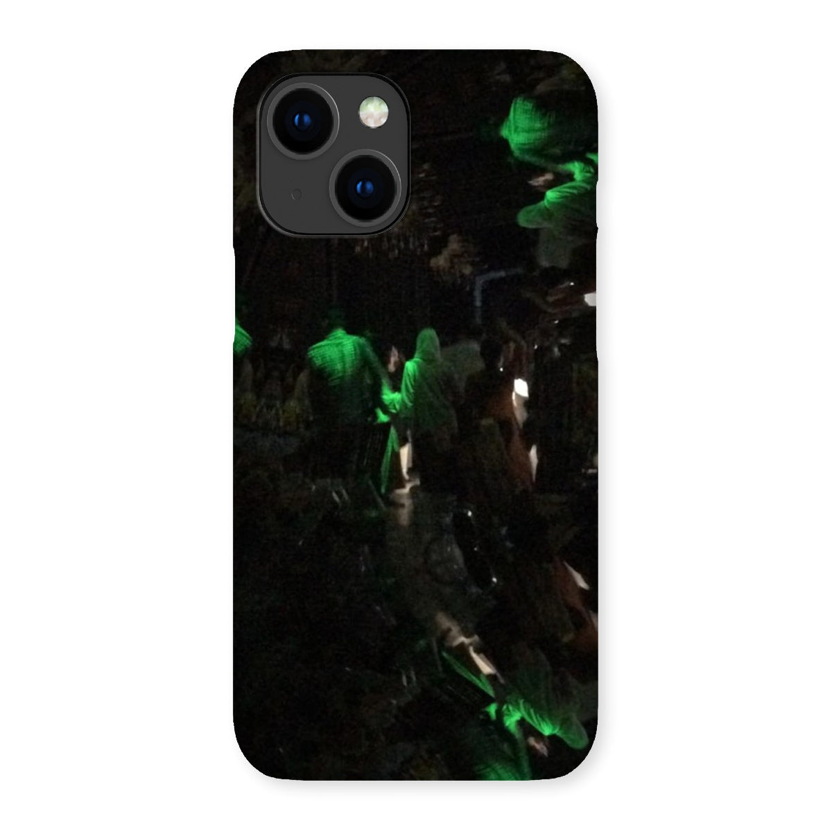 Nightlife Snap Phone Case featuring vibrant nightlife-themed graphics, designed for snug fit and durable protection.