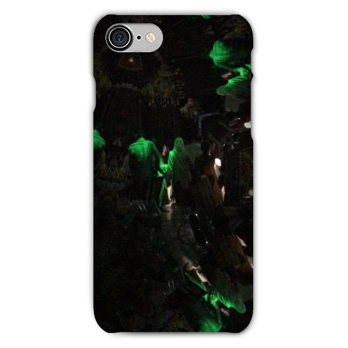 Nightlife Snap Phone Case featuring vibrant nightlife-themed graphics, designed for snug fit and durable protection.
