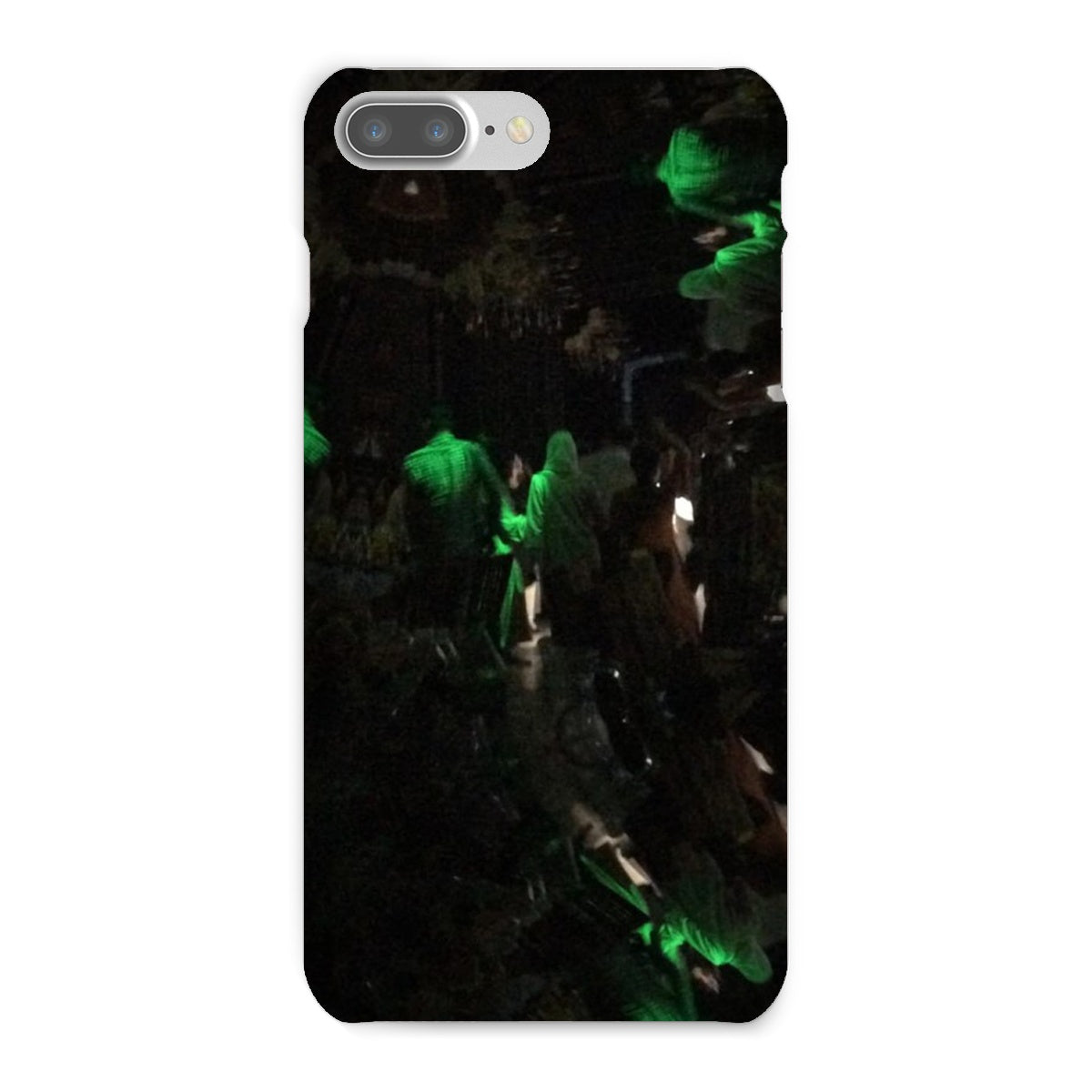 Nightlife Snap Phone Case featuring vibrant nightlife-themed graphics, designed for snug fit and durable protection.