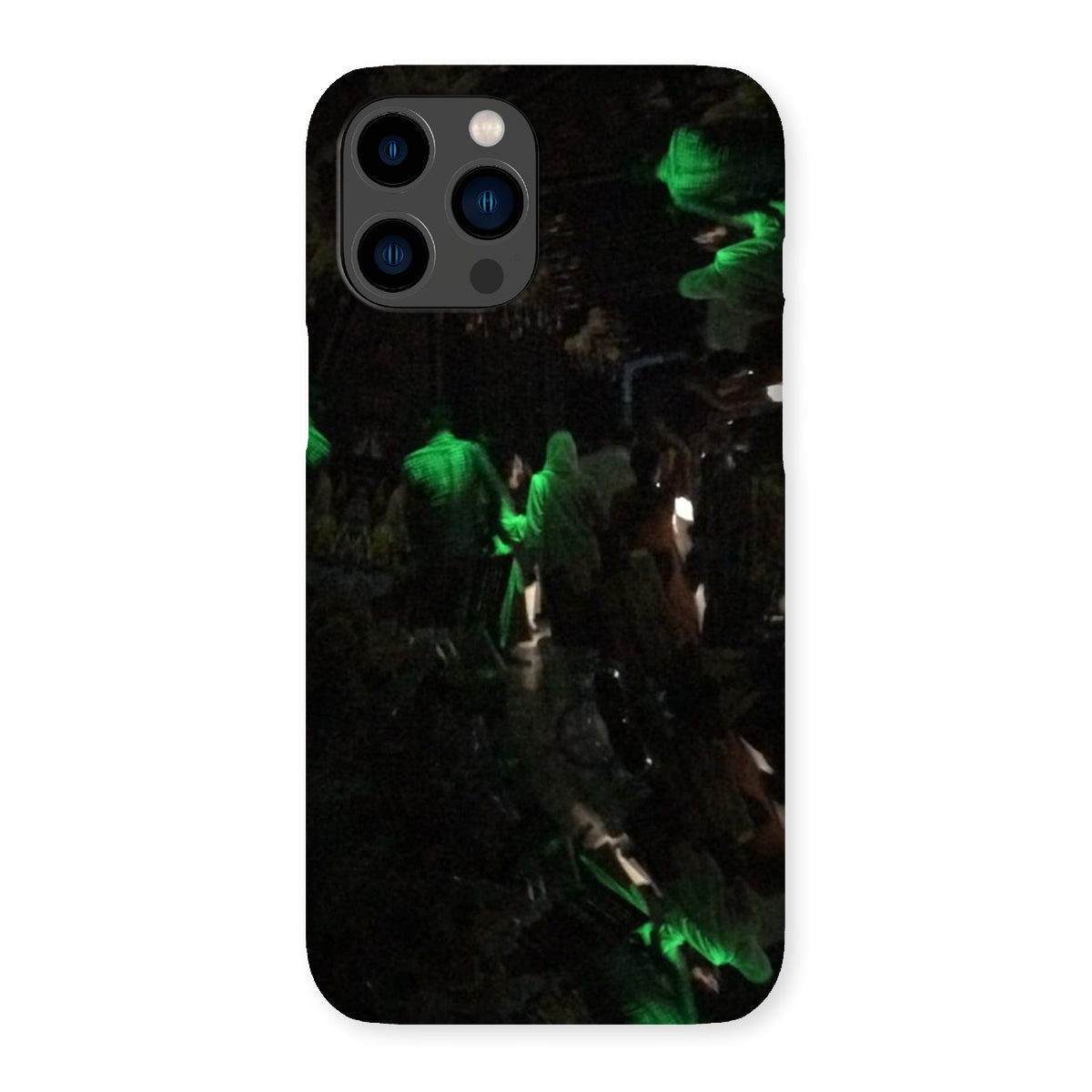 Nightlife Snap Phone Case featuring vibrant nightlife-themed graphics, designed for snug fit and durable protection.