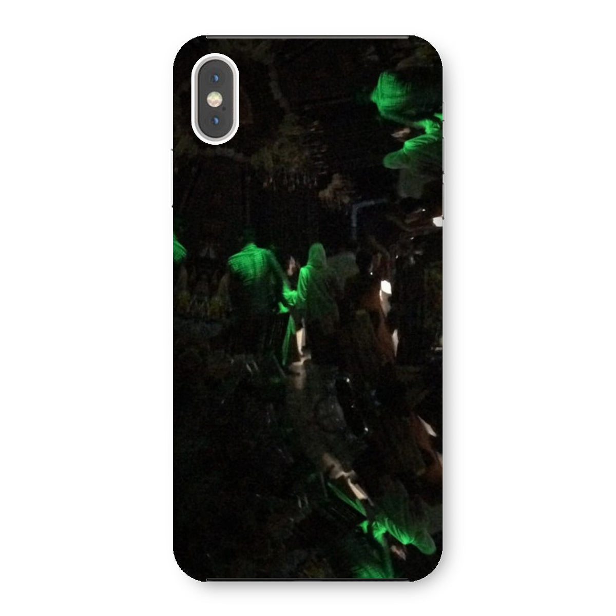 Nightlife Snap Phone Case featuring vibrant nightlife-themed graphics, designed for snug fit and durable protection.