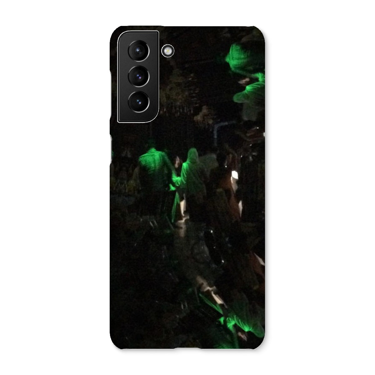 Nightlife Snap Phone Case featuring vibrant nightlife-themed graphics, designed for snug fit and durable protection.