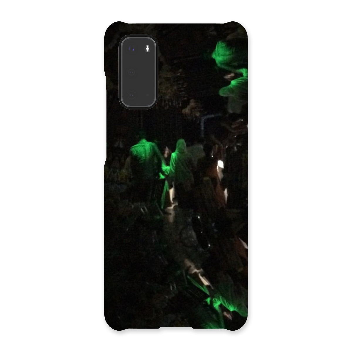 Nightlife Snap Phone Case featuring vibrant nightlife-themed graphics, designed for snug fit and durable protection.