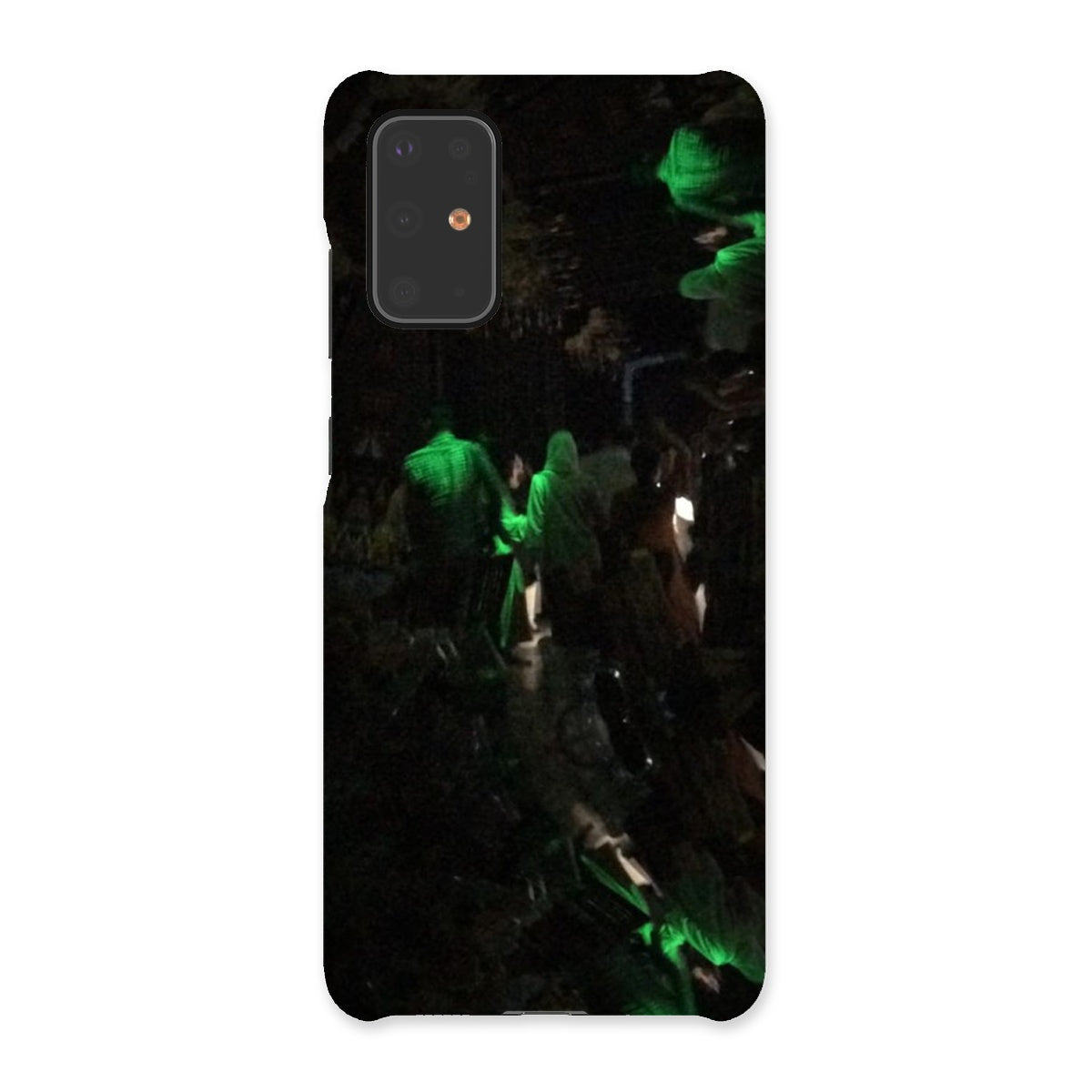 Nightlife Snap Phone Case featuring vibrant nightlife-themed graphics, designed for snug fit and durable protection.