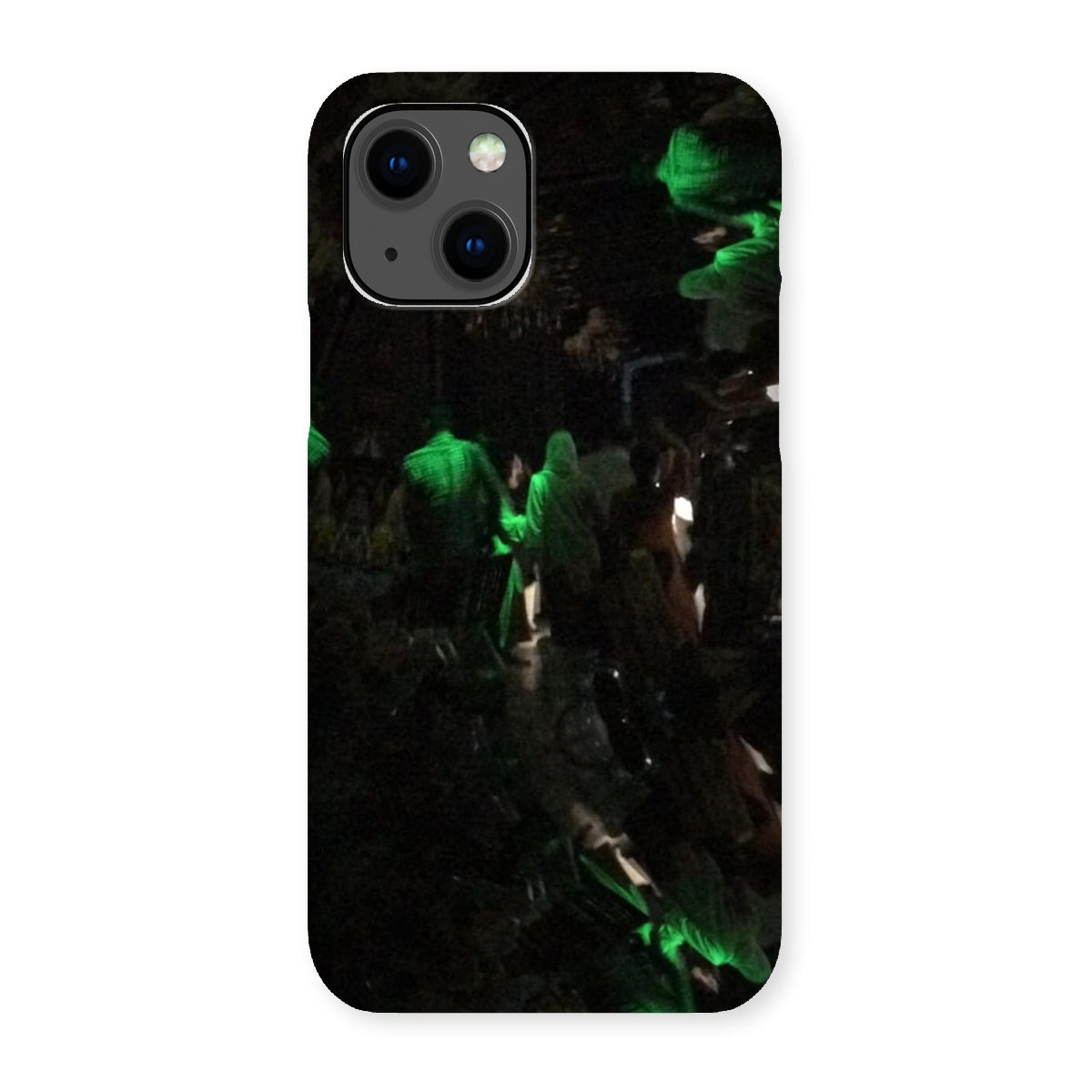 Nightlife Snap Phone Case featuring vibrant nightlife-themed graphics, designed for snug fit and durable protection.