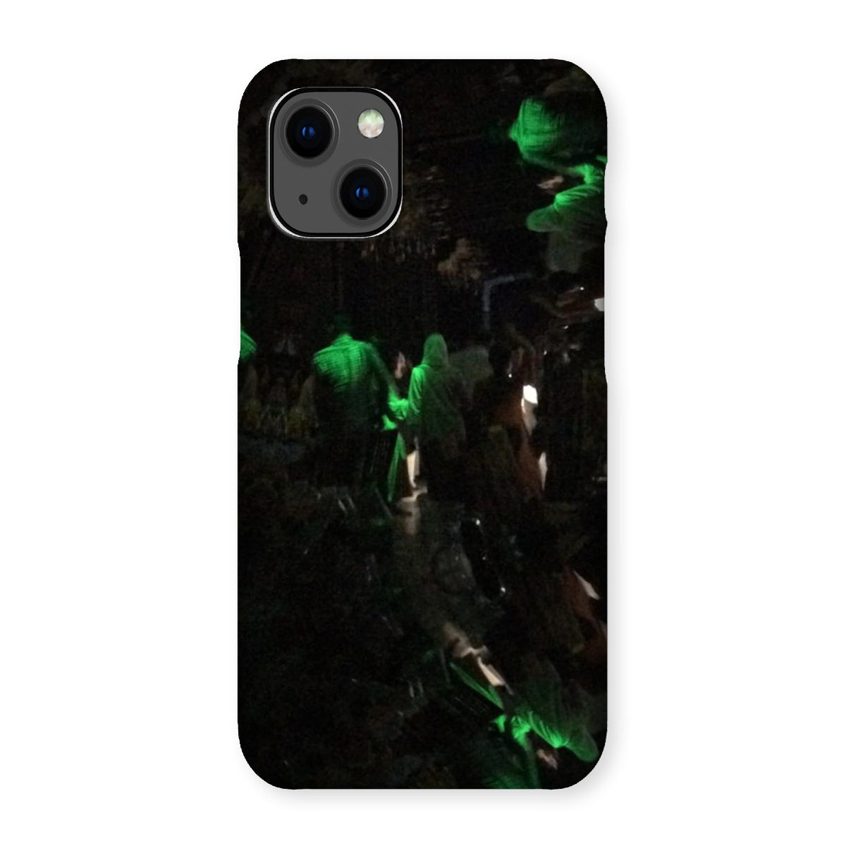 Nightlife Snap Phone Case featuring vibrant nightlife-themed graphics, designed for snug fit and durable protection.