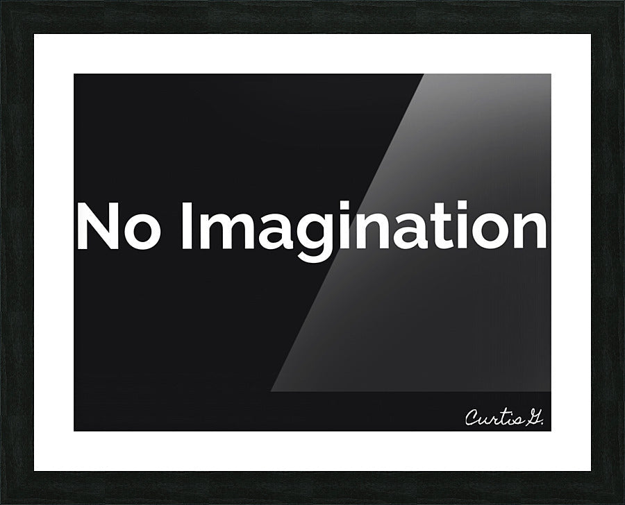 A conceptual representation of 'No Imagination', featuring abstract art that symbolizes the absence of creativity.