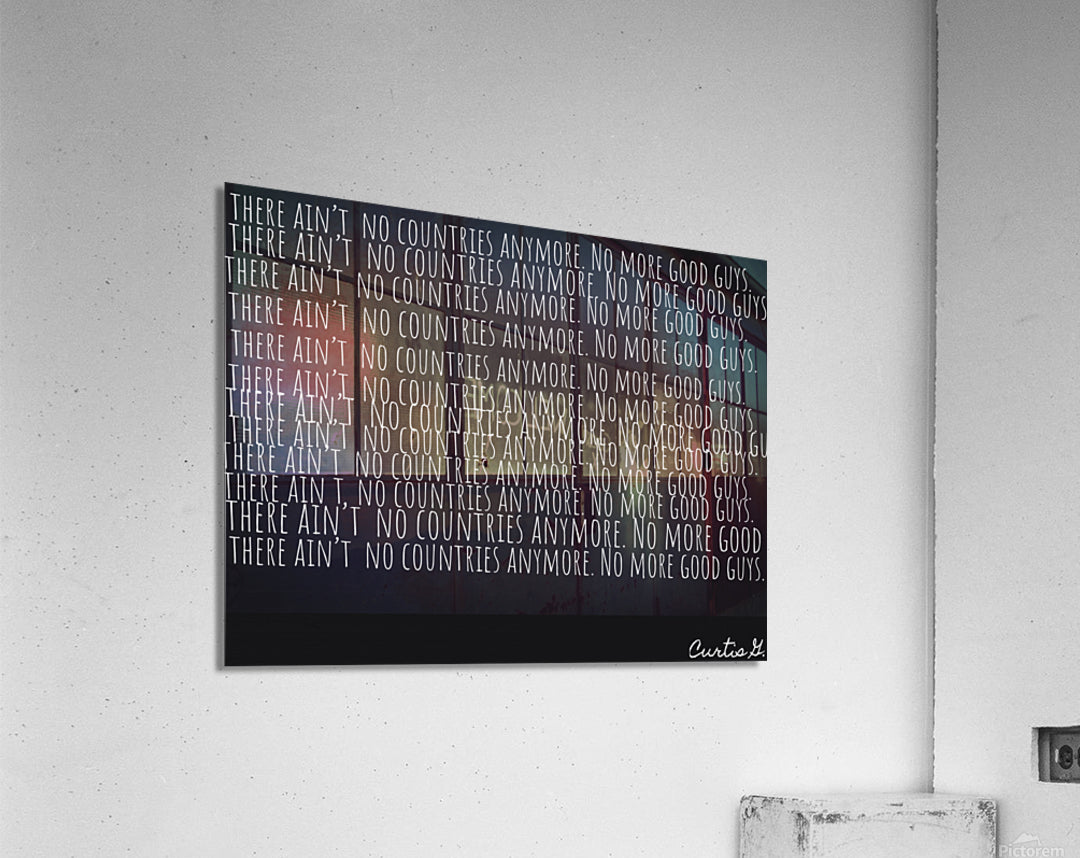 A vibrant artwork titled 'No More Countries' by ArtByConcordia, depicting a world without borders, showcasing unity and diversity.