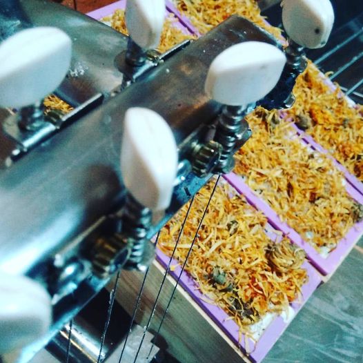 Organic Certified Solid Soap with Jasmine and Chamomile Flowers, showcasing its natural ingredients and elegant packaging.