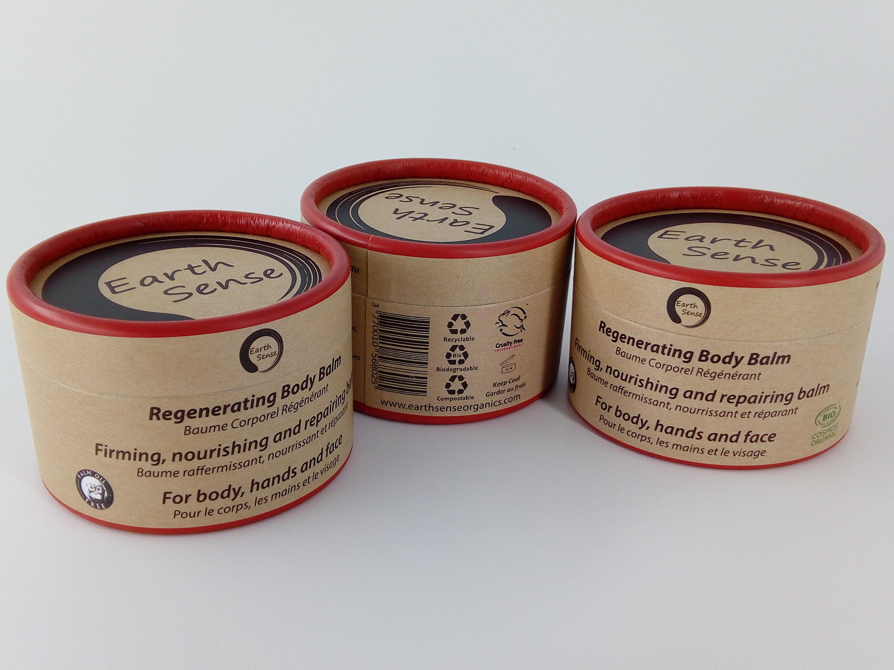 Organic Regenerating Body Balm with Ylang Ylang in a 100ml container, showcasing its natural ingredients and eco-friendly packaging.