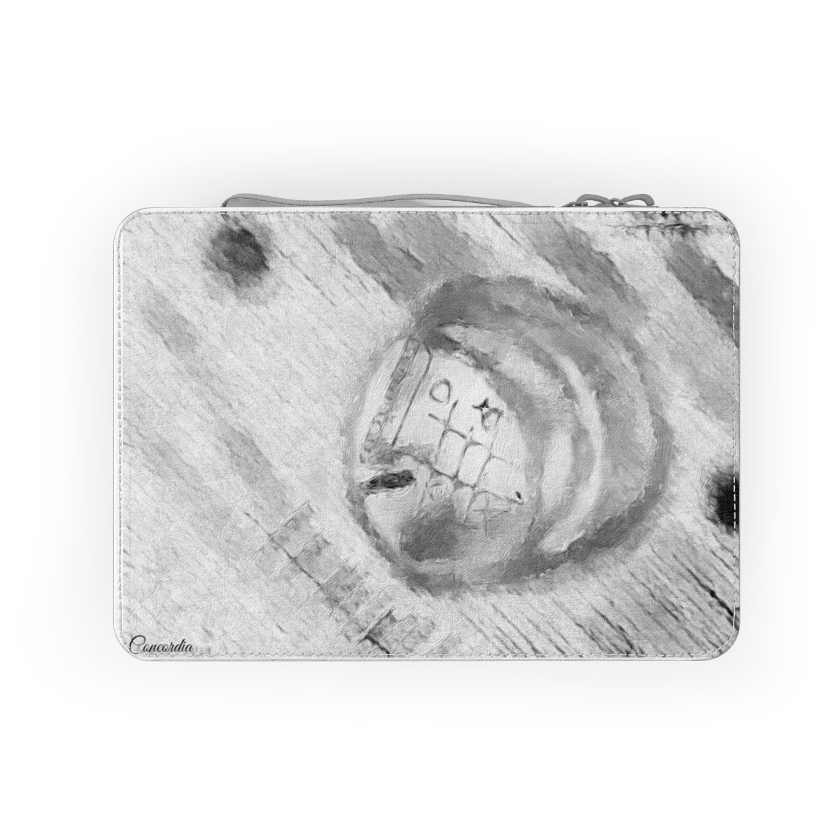 Eco-friendly Paper Lunch Bag made from FSC certified paper, featuring a customizable design, zipper closure, and carrying strap.