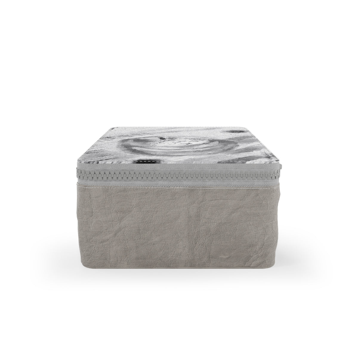 Eco-friendly Paper Lunch Bag made from FSC certified paper, featuring a customizable design, zipper closure, and carrying strap.