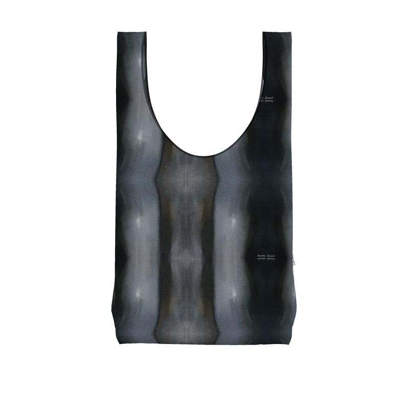 A stylish Parachute Shopping Bag made from durable Ripstop fabric, showcasing its unique design and spacious dimensions.