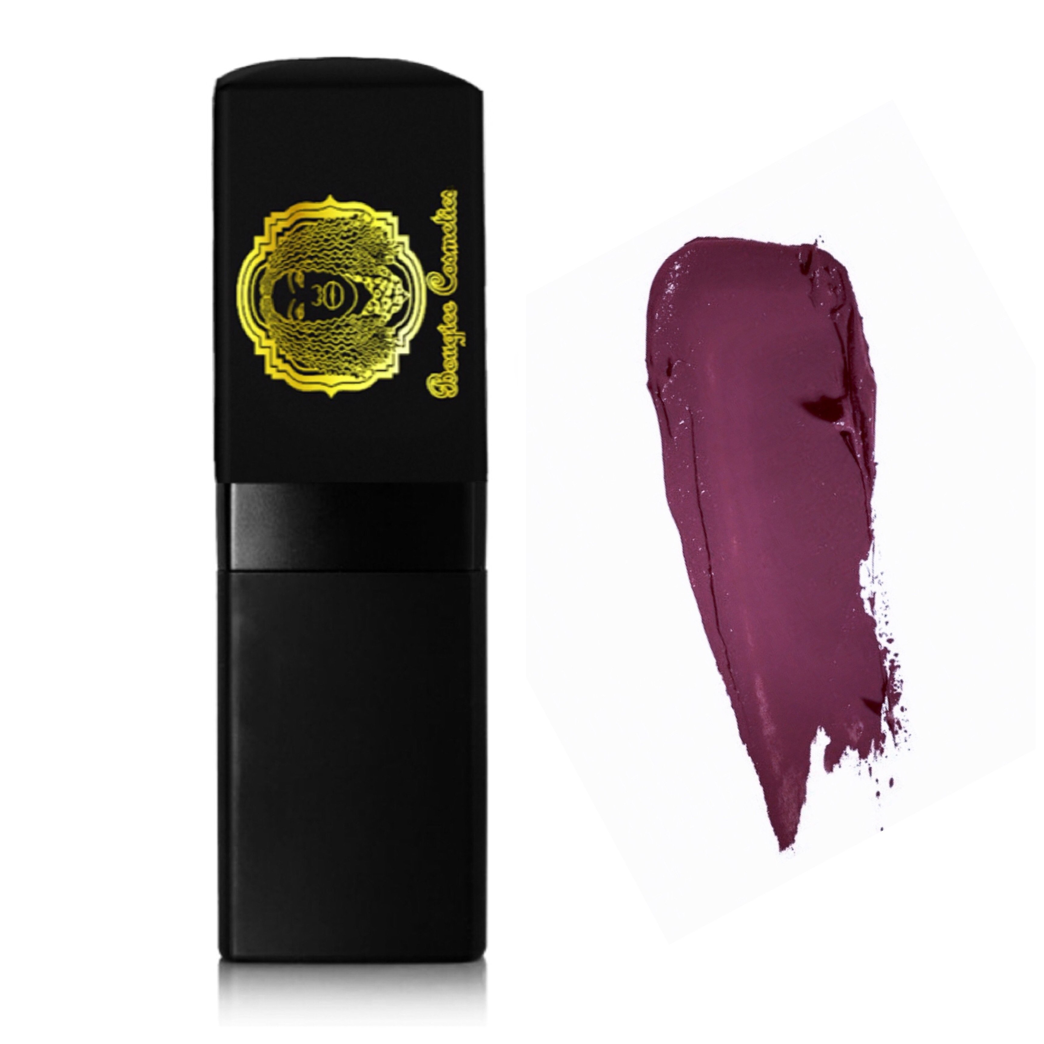 Plateaux Lipstick in Rubied Red Berry shade with pearl and hi-gloss texture, showcasing its vibrant color and luxurious packaging.