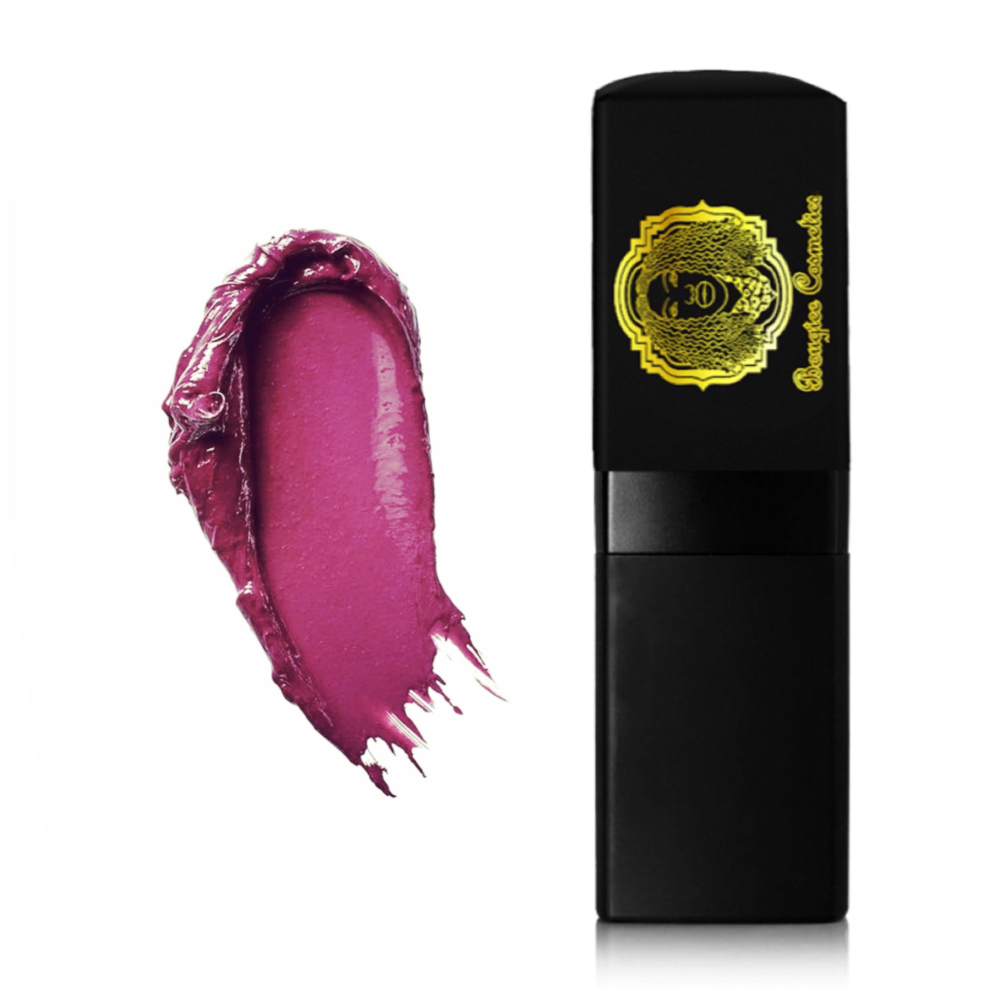 Plateaux Lipstick in Rubied Red Berry shade with pearl and hi-gloss texture, showcasing its vibrant color and luxurious packaging.