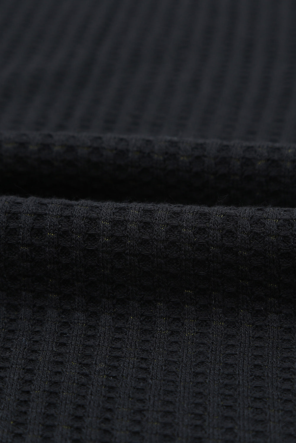 Polka Dot Mesh Sleeve Waffle Knit Top featuring long mesh sleeves and a round neckline, perfect for casual wear.