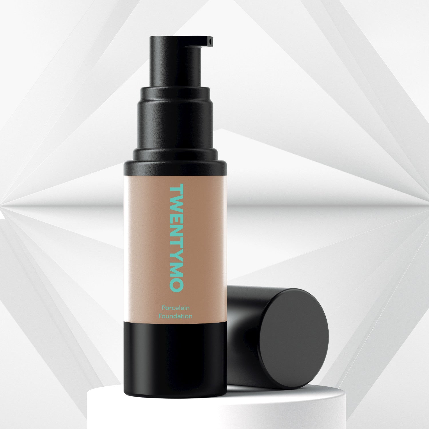 Porcelain HD Liquid Foundation in a sleek bottle, showcasing its smooth texture and natural finish.