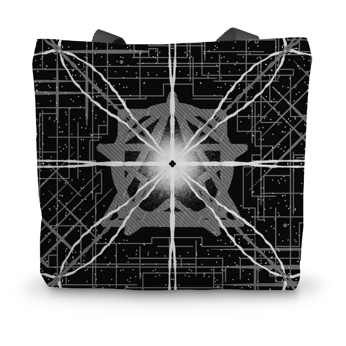 Power Canvas Tote Bag made from durable 360gsm canvas with sturdy black handles, ideal for eco-friendly shopping.