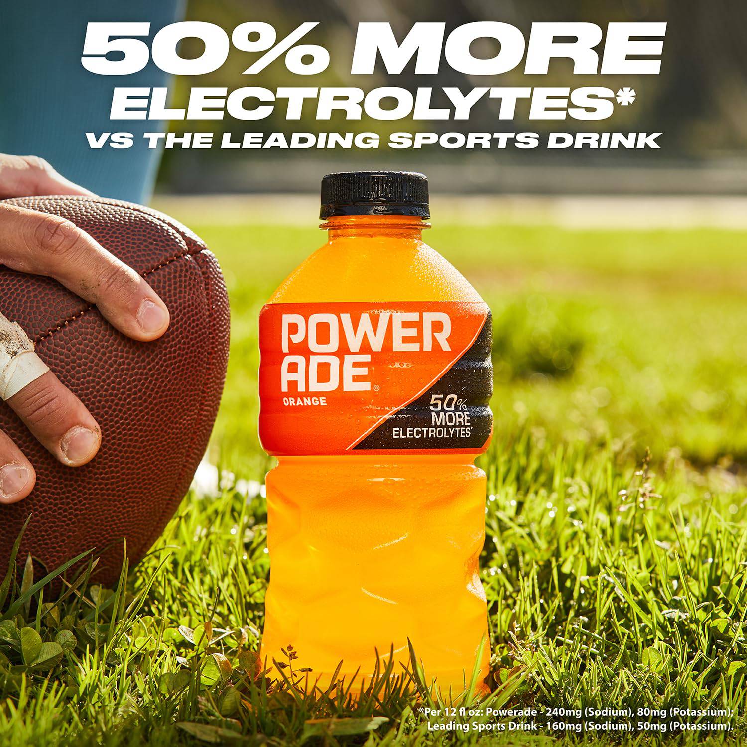 POWERADE Sports Drink Mountain Berry Blast, 20 Ounce can, showcasing vibrant berry colors and branding.